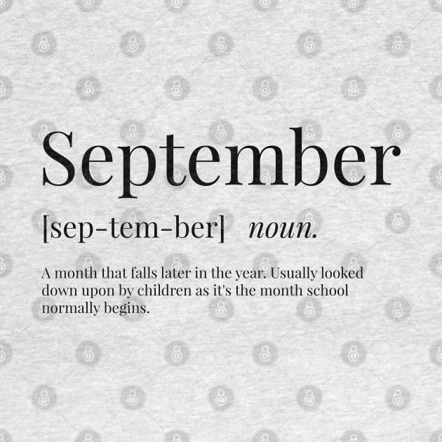 September Definition by definingprints